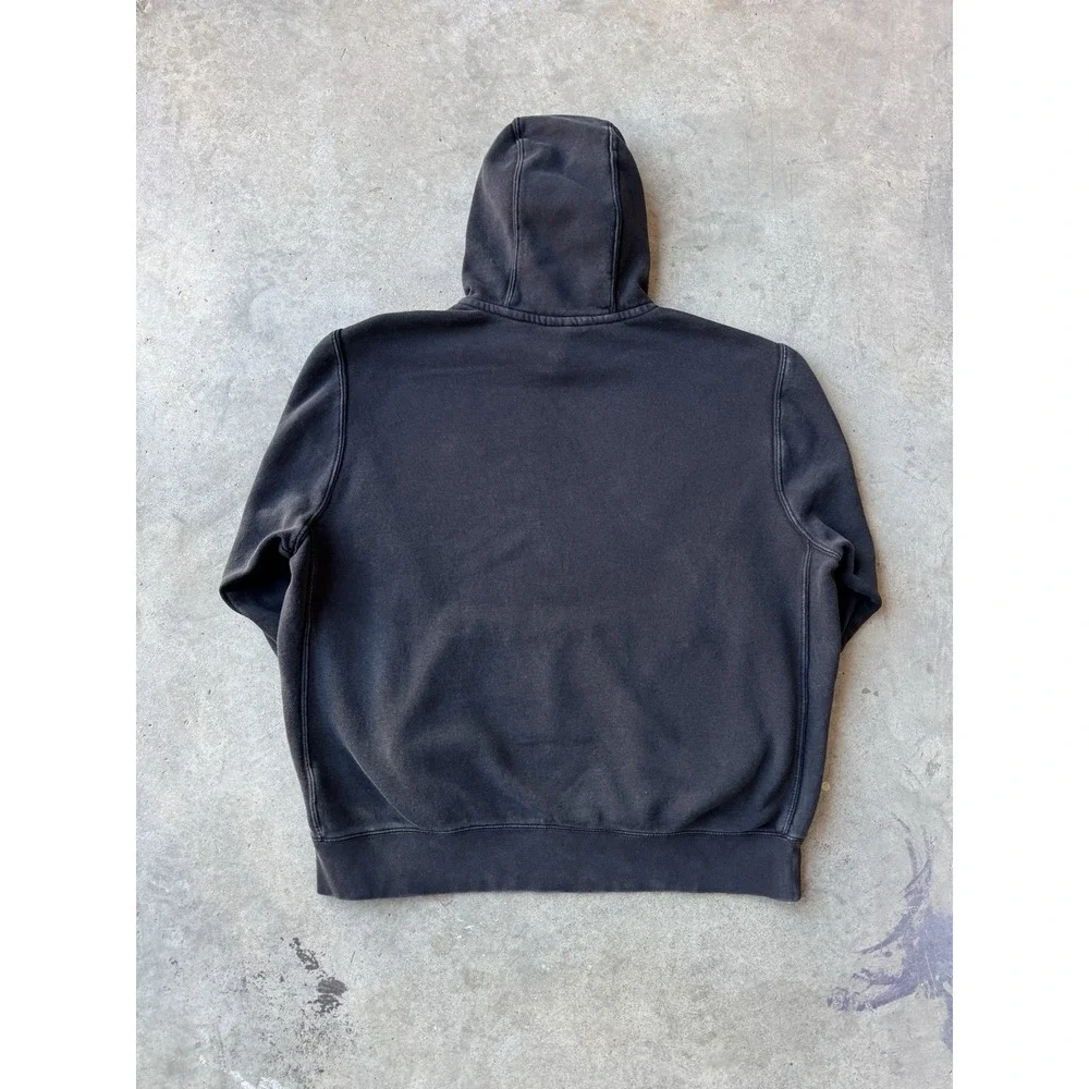 Nike Black Essential Blank Pullover Hoodie Jacket Large Cotton